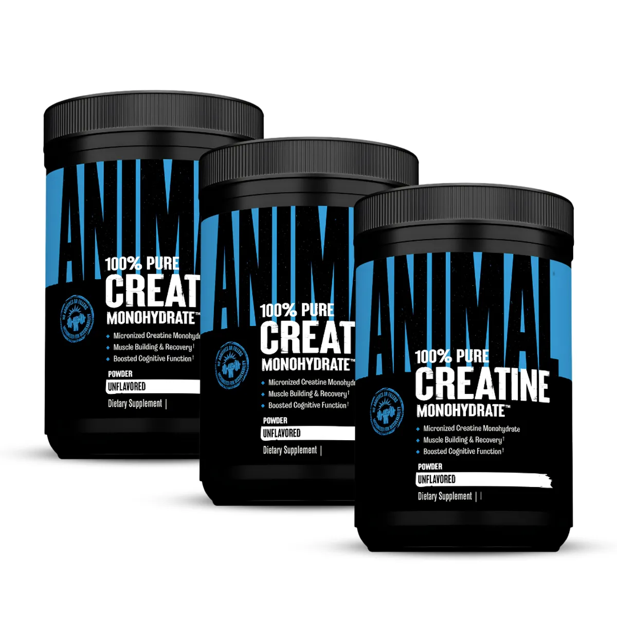 PACK X 03 - CREATINA ANIMAL 300 G - UNIVERSAL NUTRITION - 1