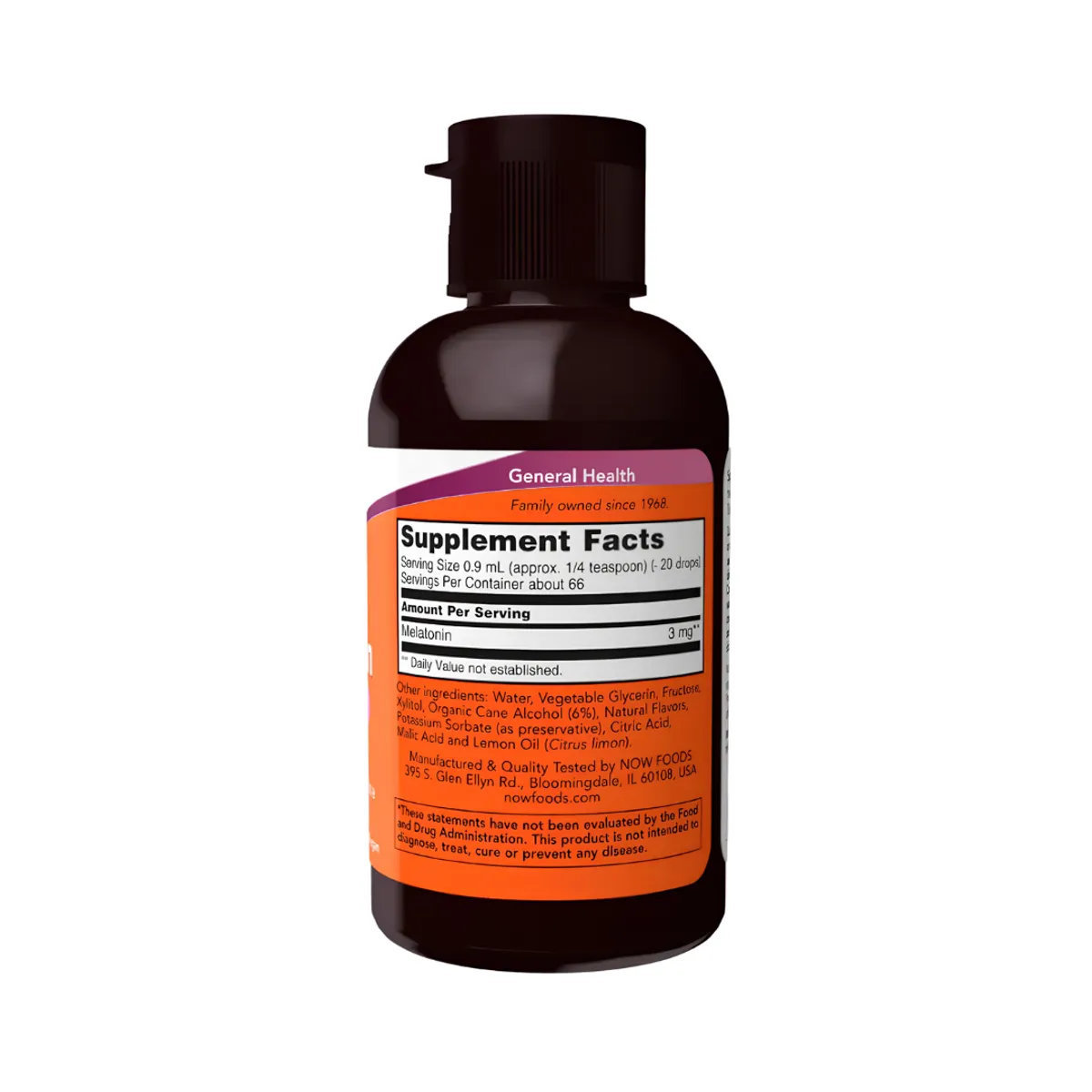 MELATONINA LIQUIDA 3 MG - NOW - 2