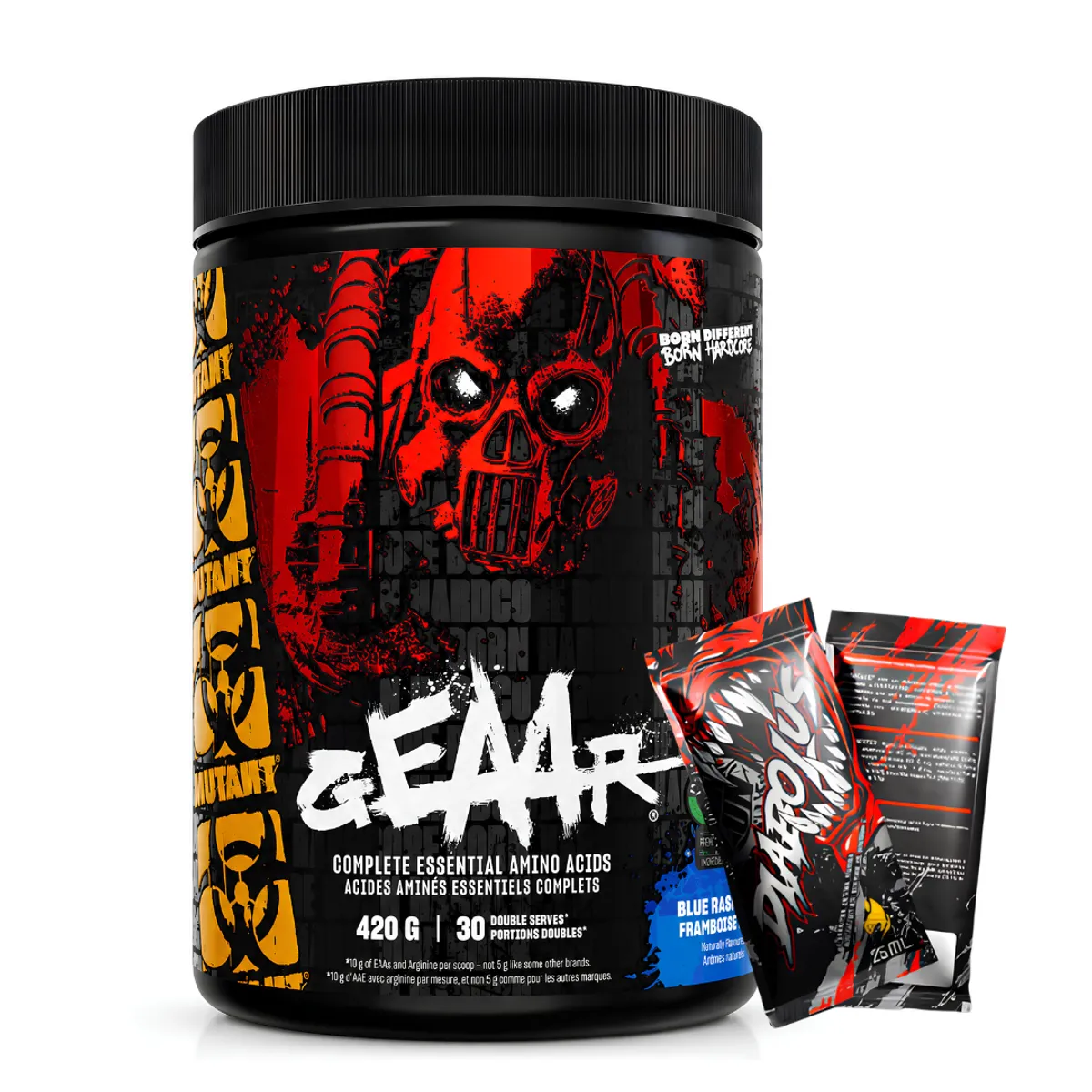 GEAAR 30 SERVICIOS / 420 G EAAS MUTANT - BLUE RASPBERRY + 2 SACHET DIABOLUS - 1