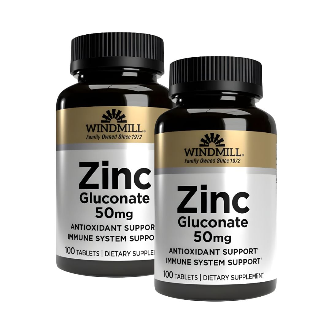 PACK X 02 - ZINC GLUCONATE WINDMILL 50 MG - 100 TABLETAS - 1