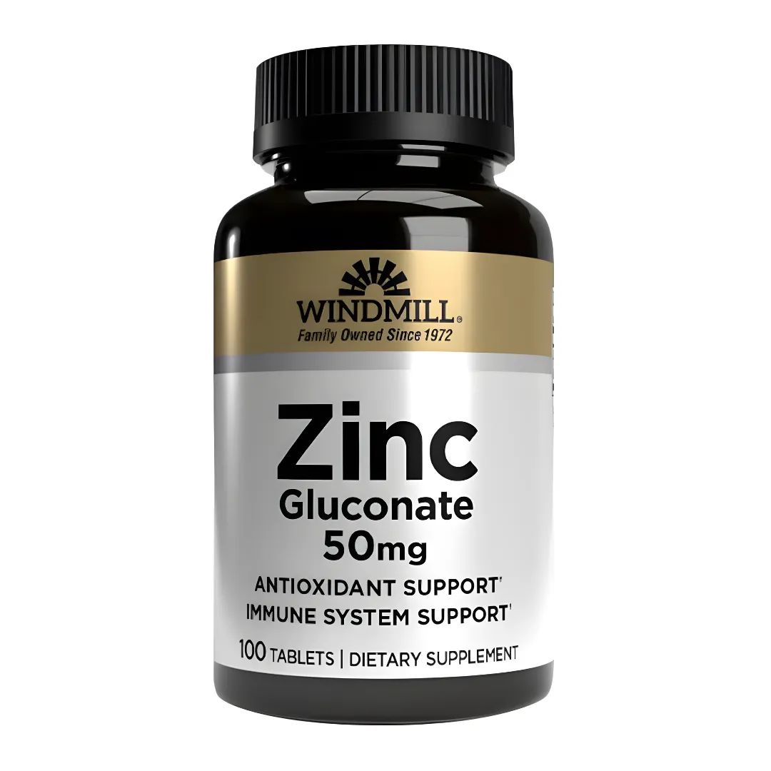 ZINC GLUCONATE WINDMILL 50 MG - 100 TABLETAS - 1