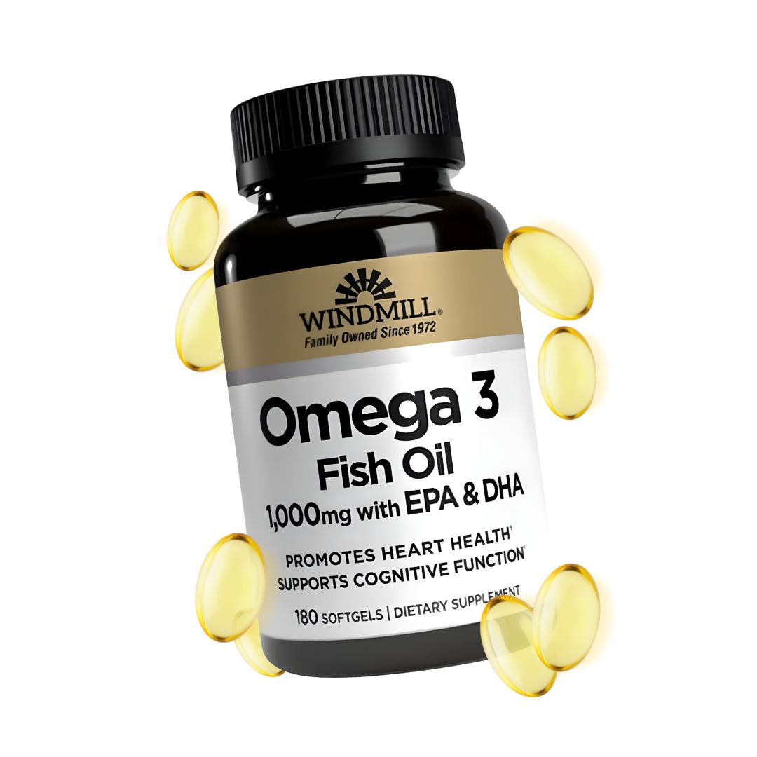 OMEGA 3 WINDMILL - FISH OIL 1000 MG WINDMILL / 180 CÁPSULAS - 1