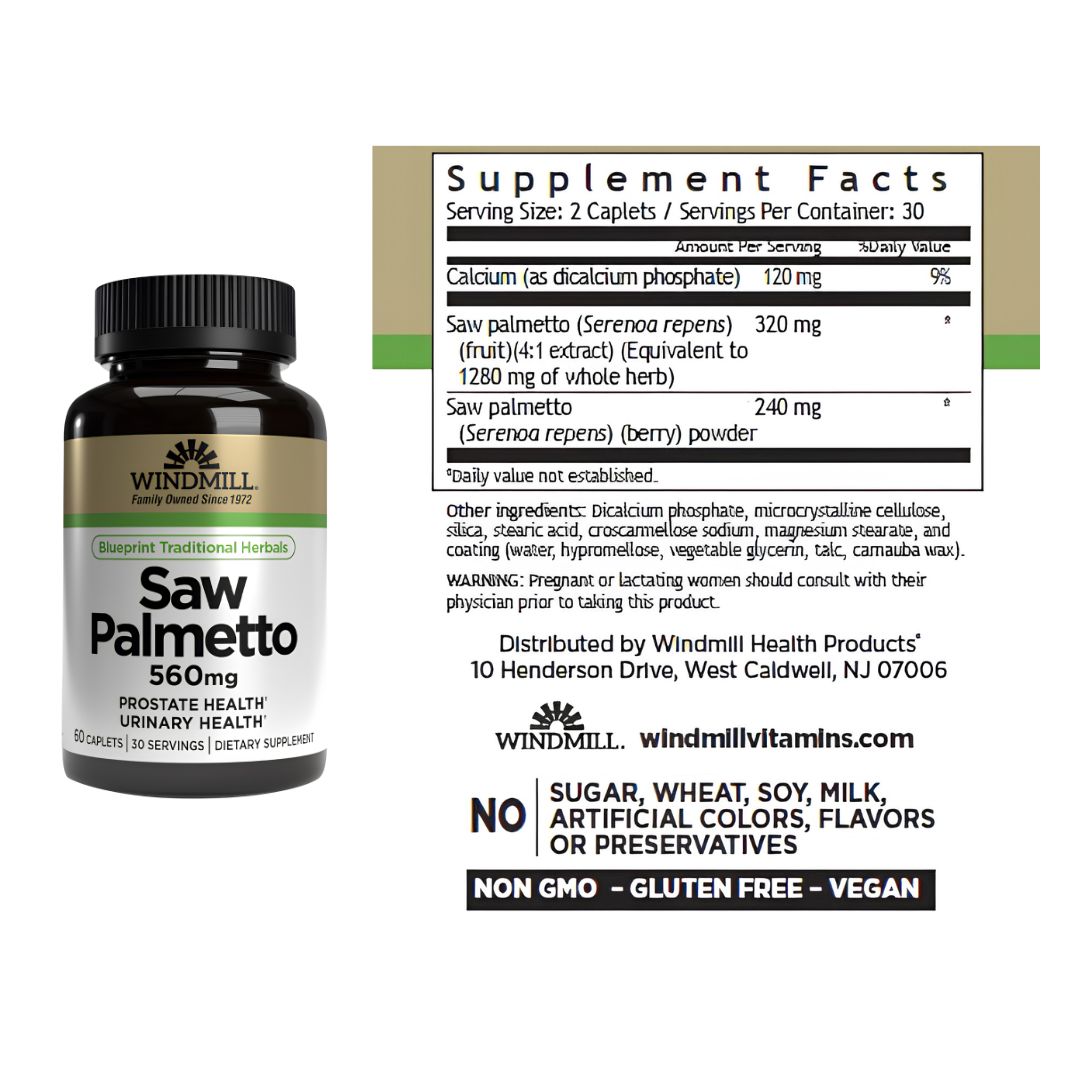 SAW PALMETTO WINDMILL 560 MG - 60 CAPSULAS - 2