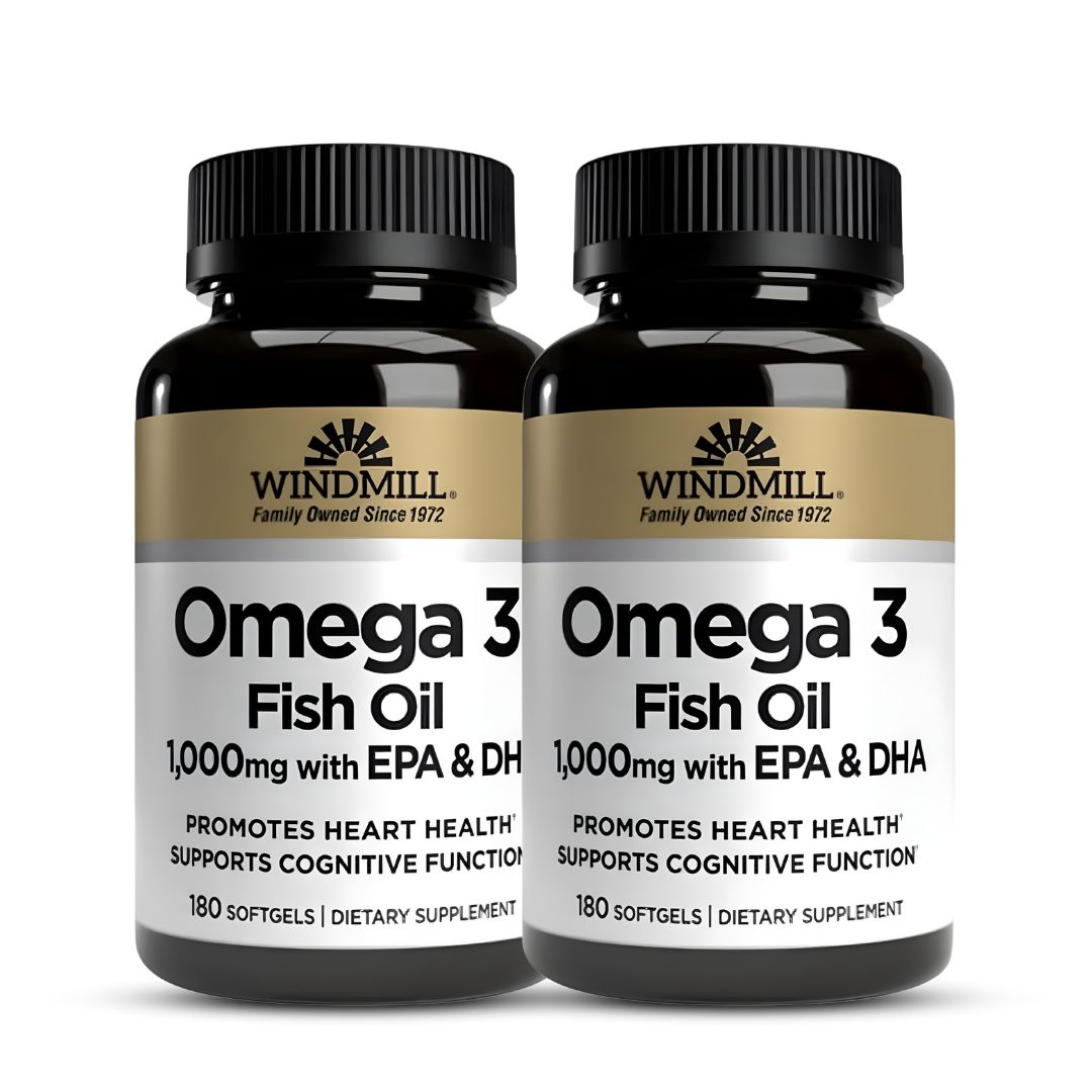 PACK X 02 - OMEGA 3 WINDMILL - FISH OIL 1000 MG WINDMILL / 180 CÁPSULAS - 1