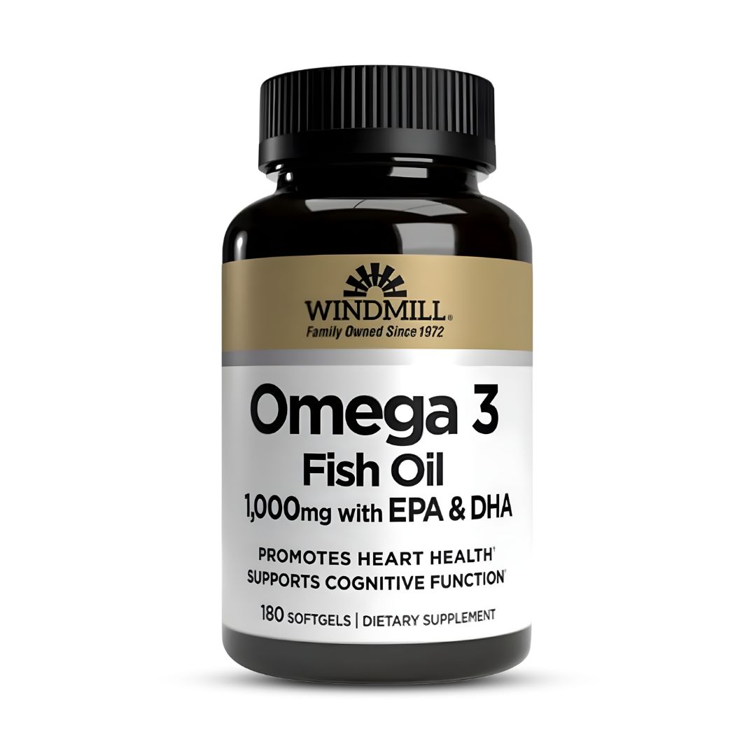 PACK X 02 - OMEGA 3 WINDMILL - FISH OIL 1000 MG WINDMILL / 180 CÁPSULAS - 2