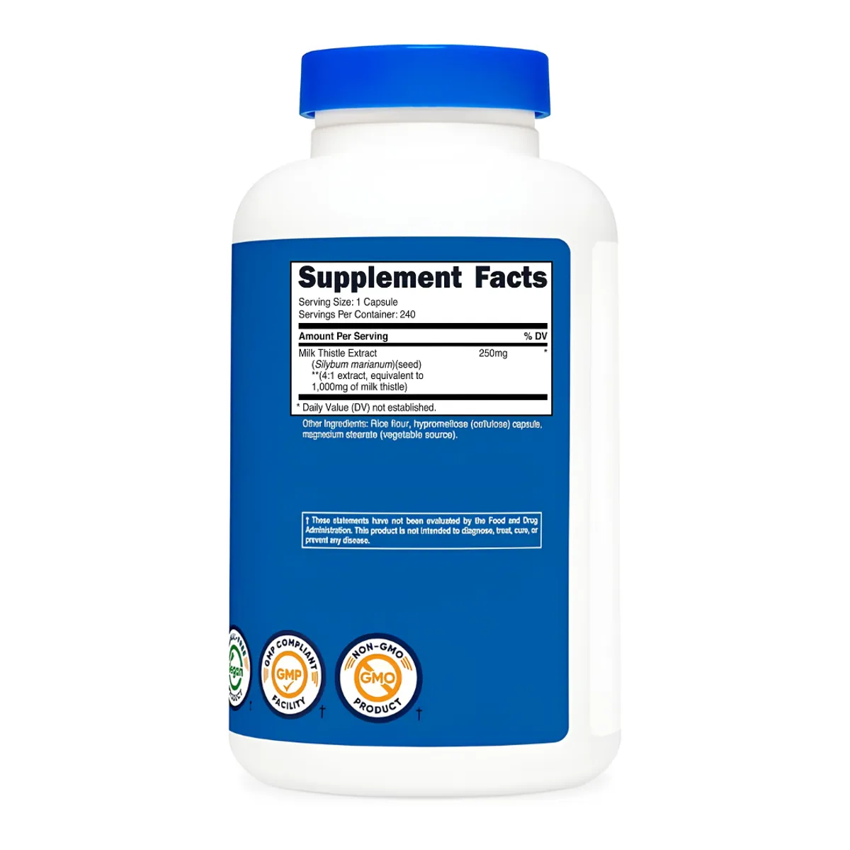 MILK THISTLE NUTRICOST 1000MG - 240 CAPSULAS - 3