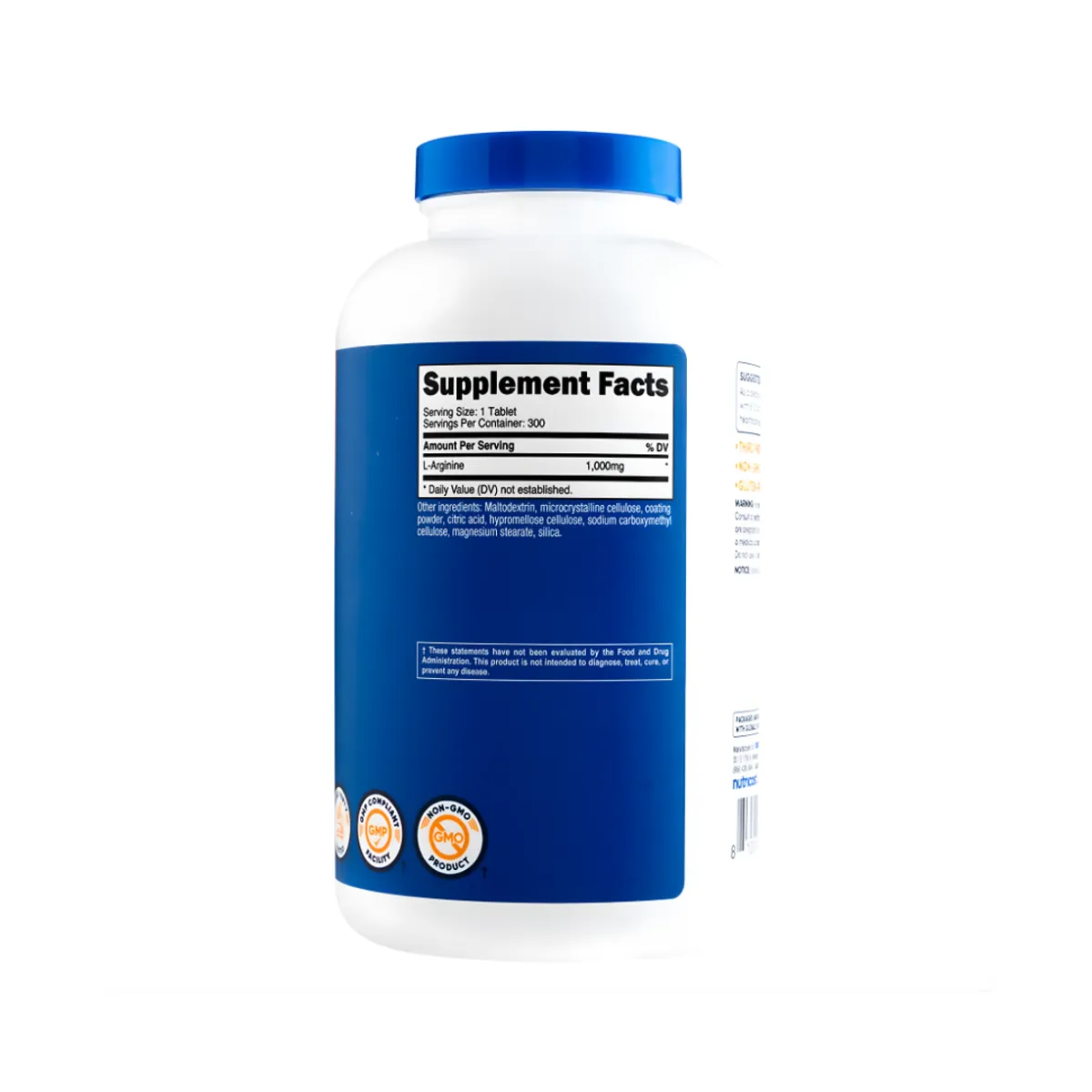 PACK X 02 L-ARGININA NUTRICOST 1000 MG - 300 TABLETAS - 3