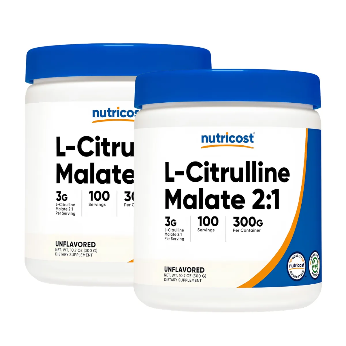 PACK X 02 L-CITRULINA MALATO NUTRICOST 2:1 - 300 GRAMOS - 1
