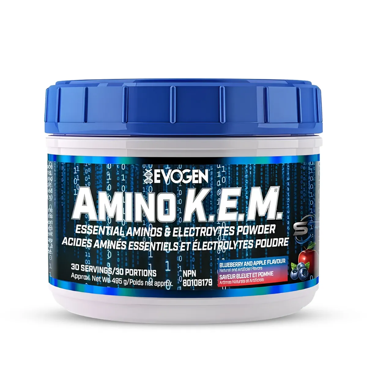 AMINOÁCIDOS AMINO K.E.M 30 SERVICIOS EVOGEN - BLUEBERRY AND APPLE - 1