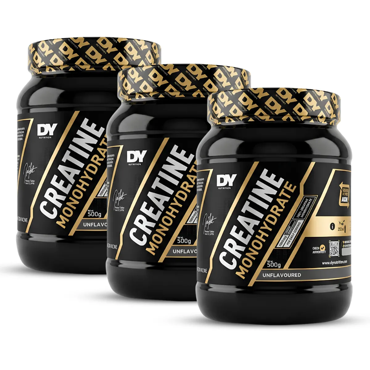 PACK X 03 - CREATINA DORIAN YATES 500 G - CREATINA MONOHIDRATADA - 1