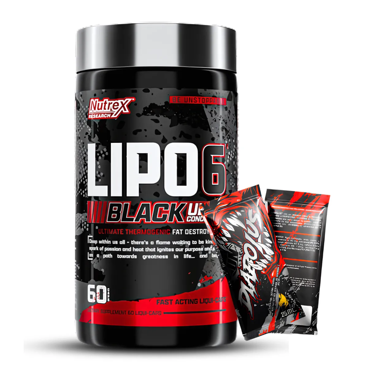 LIPO 6 BLACK ULTRA CONCENTRATE - 60 CAPSULAS + 2 SACHET DIABOLUS - 1