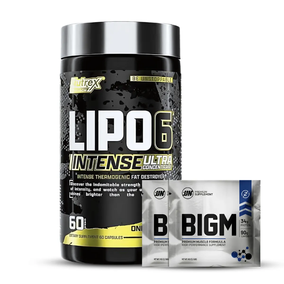 LIPO 6 BLACK INTENSE - 60 CAPSULAS + 2 SACHET BIGM - 1
