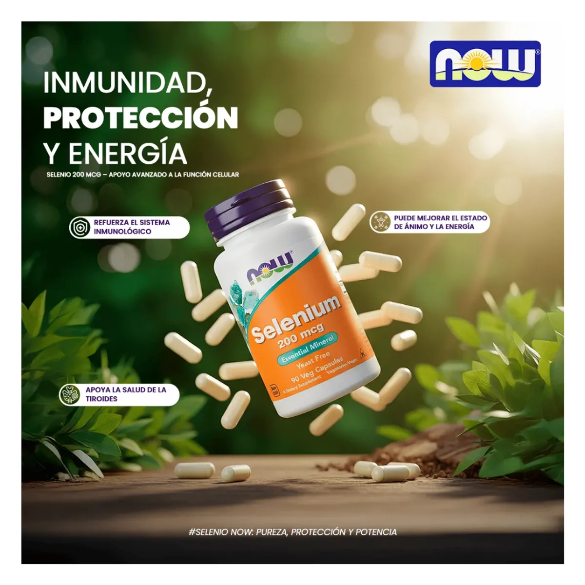 SELENIUM NOW 200 MCG - 90 CAPSULAS - 4