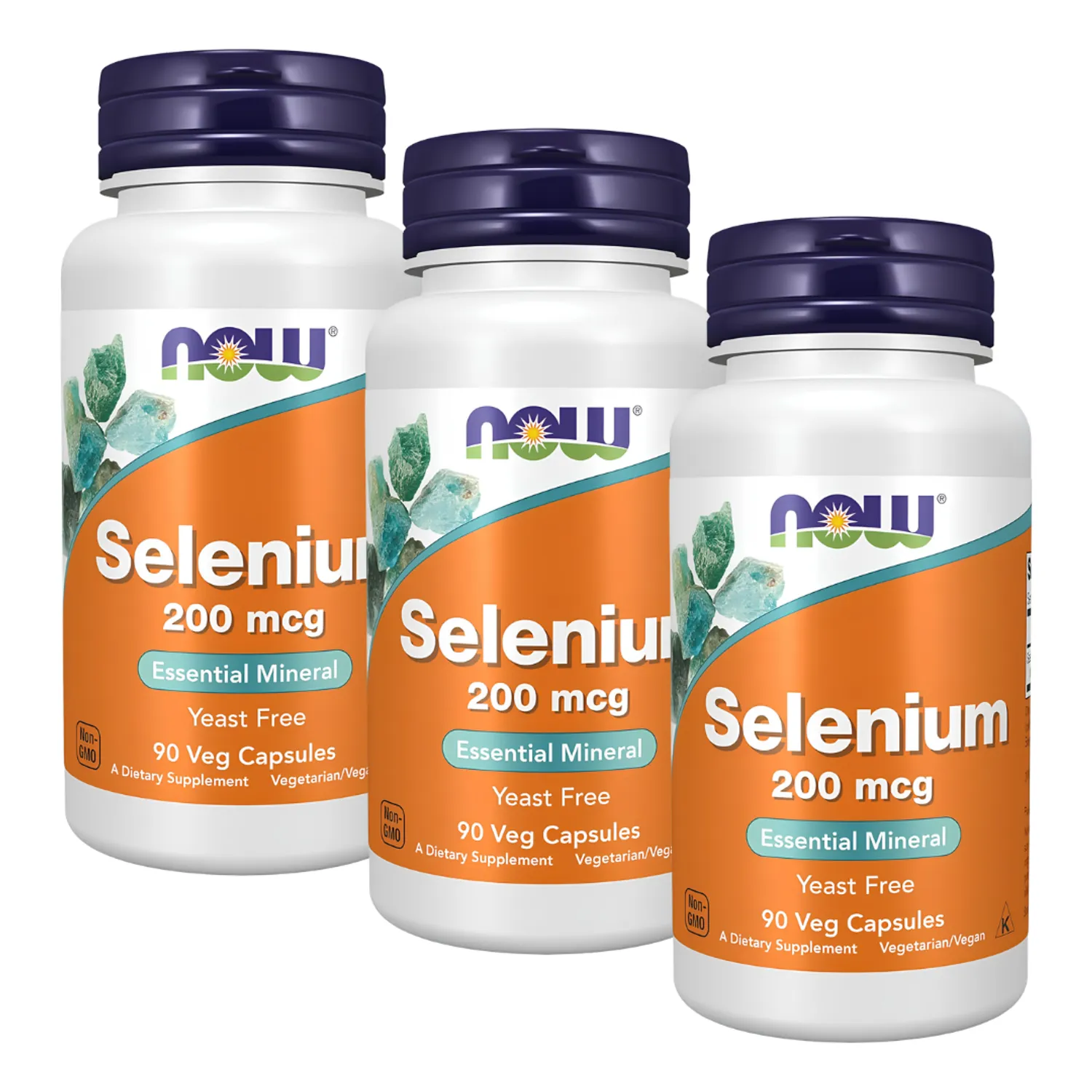 PACK X 03 - SELENIUM NOW 200 MCG - 90 CAPSULAS - 1