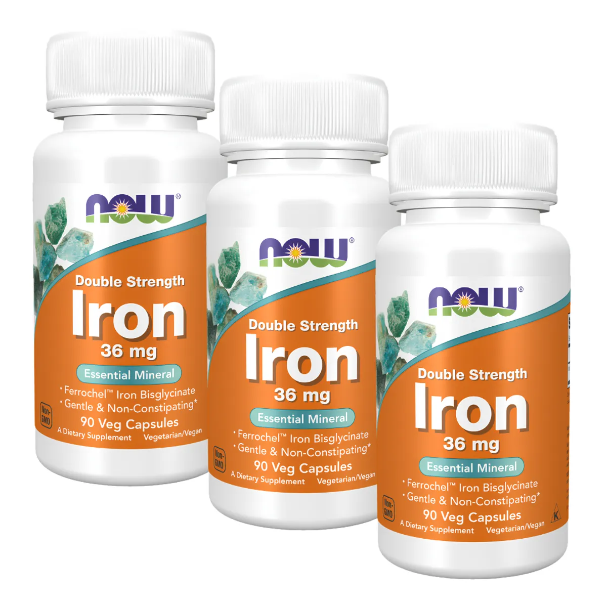 PACK X 03 - IRON NOW 36 MCG - 90 CAPSULAS - 1