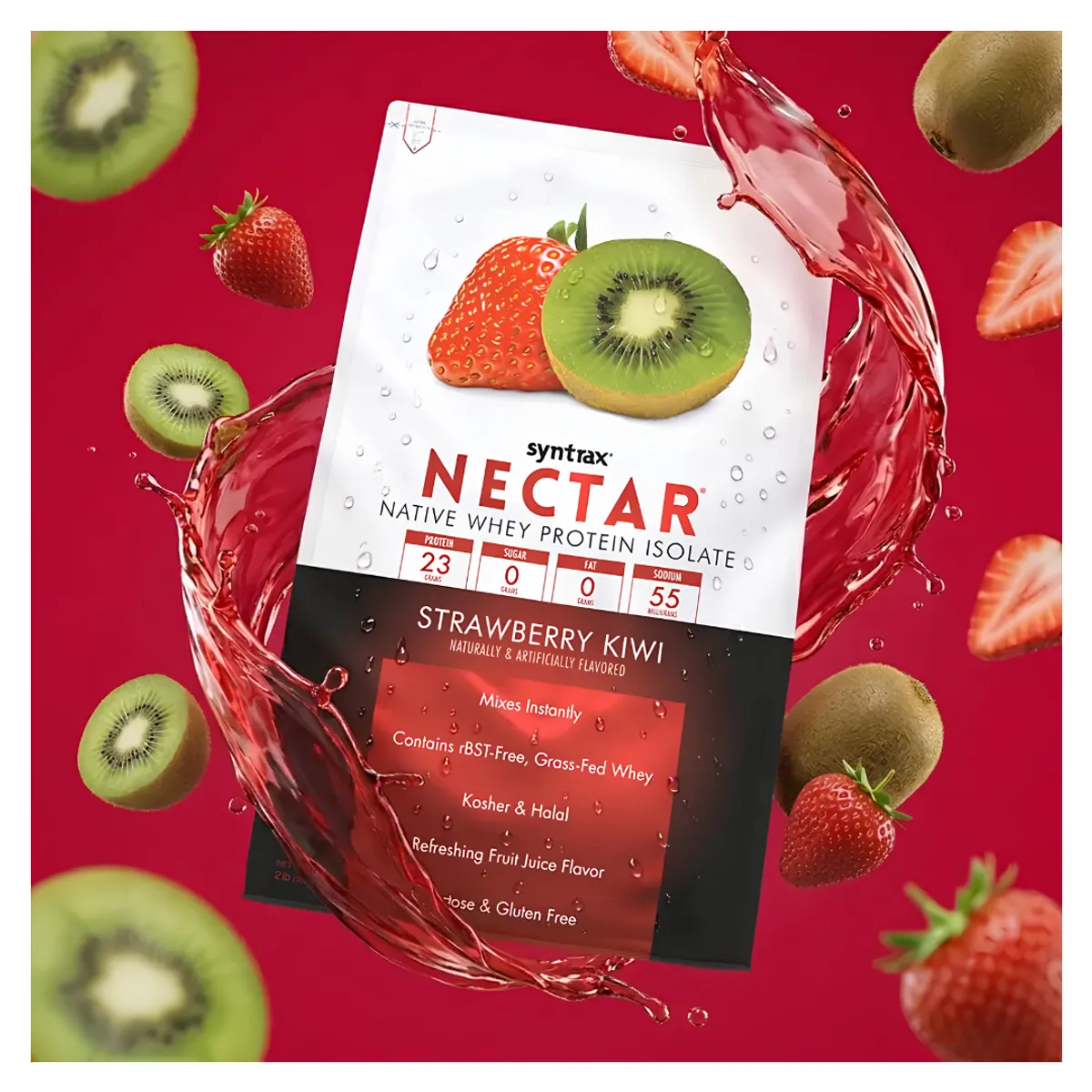 PROTEINA ISOLATADA NECTAR 2 LB SYNTRAX - STRAWBERRY KIWI - 3