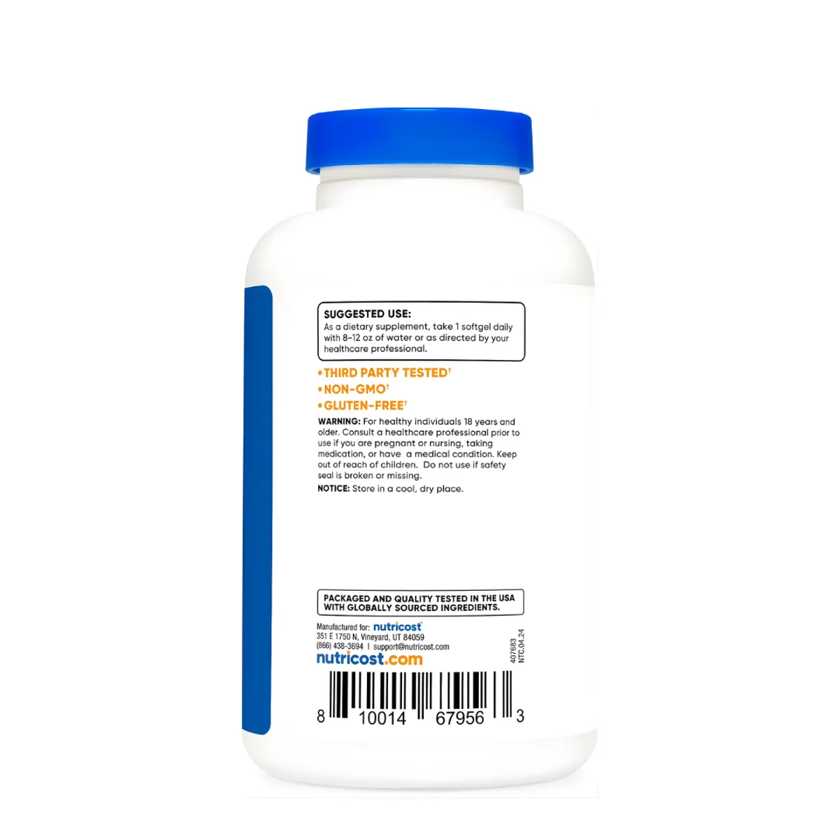 PACK X 02 - VITAMINA E NUTRICOST 400 IU - 240 CAPSULAS - 3