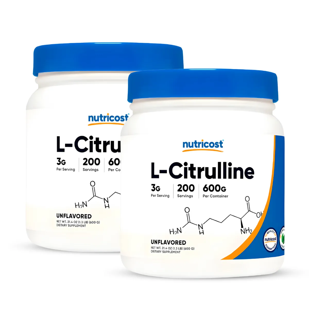 PACK X 02 - L-CITRULINA NUTRICOST / L-CITRULLINE NUTRICOST 600 G - 200 SERV - 1