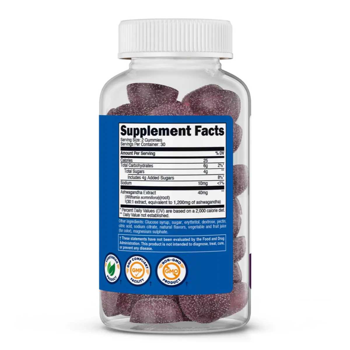 ASHWAGANDHA EN GOMITAS NUTRICOST 1200 MG - 60 GOMITAS - 2