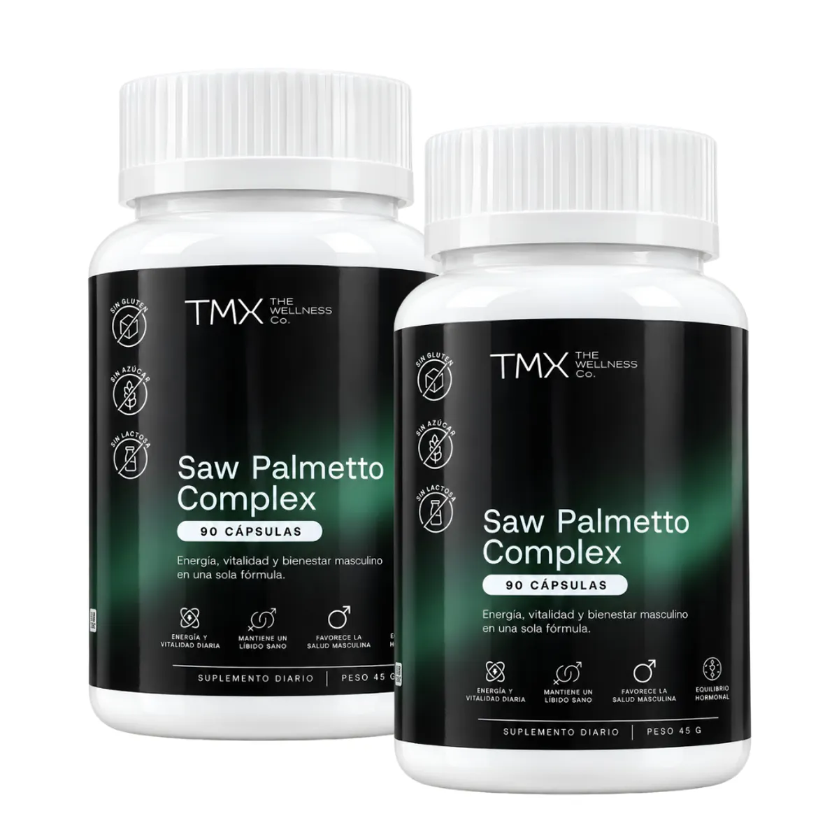 PACK X 02 - SAW PALMETTO TMX WELLNESS - 90 CAPSULAS - 1