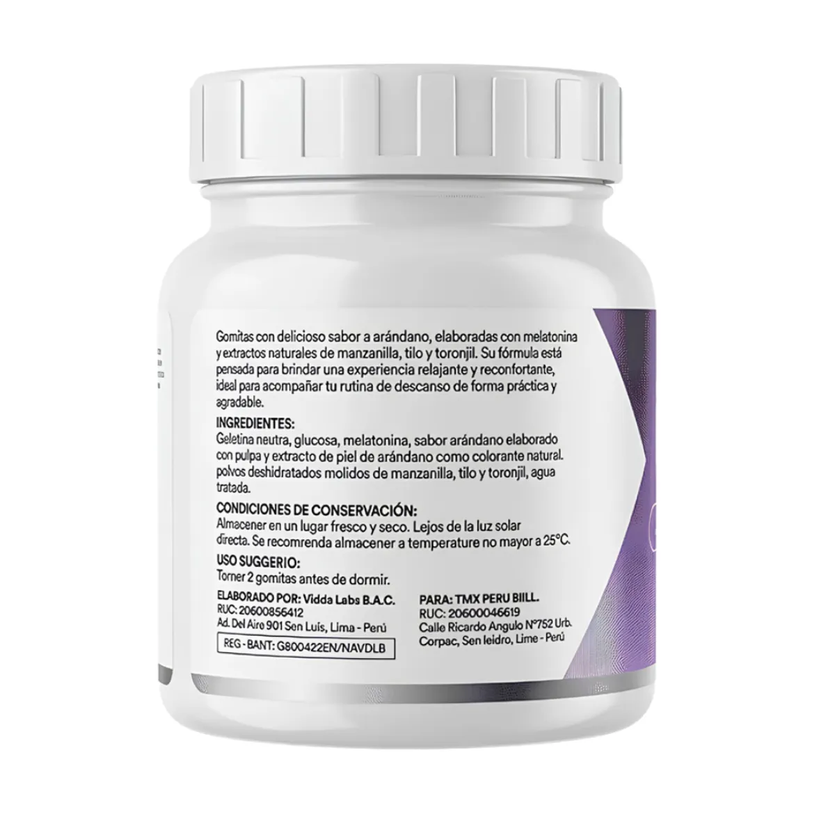 PACK X 02 - DEEPSLEEP+ TMX WELLNESS MELATONINA EN GOMITAS - 70 GOMITAS - 3