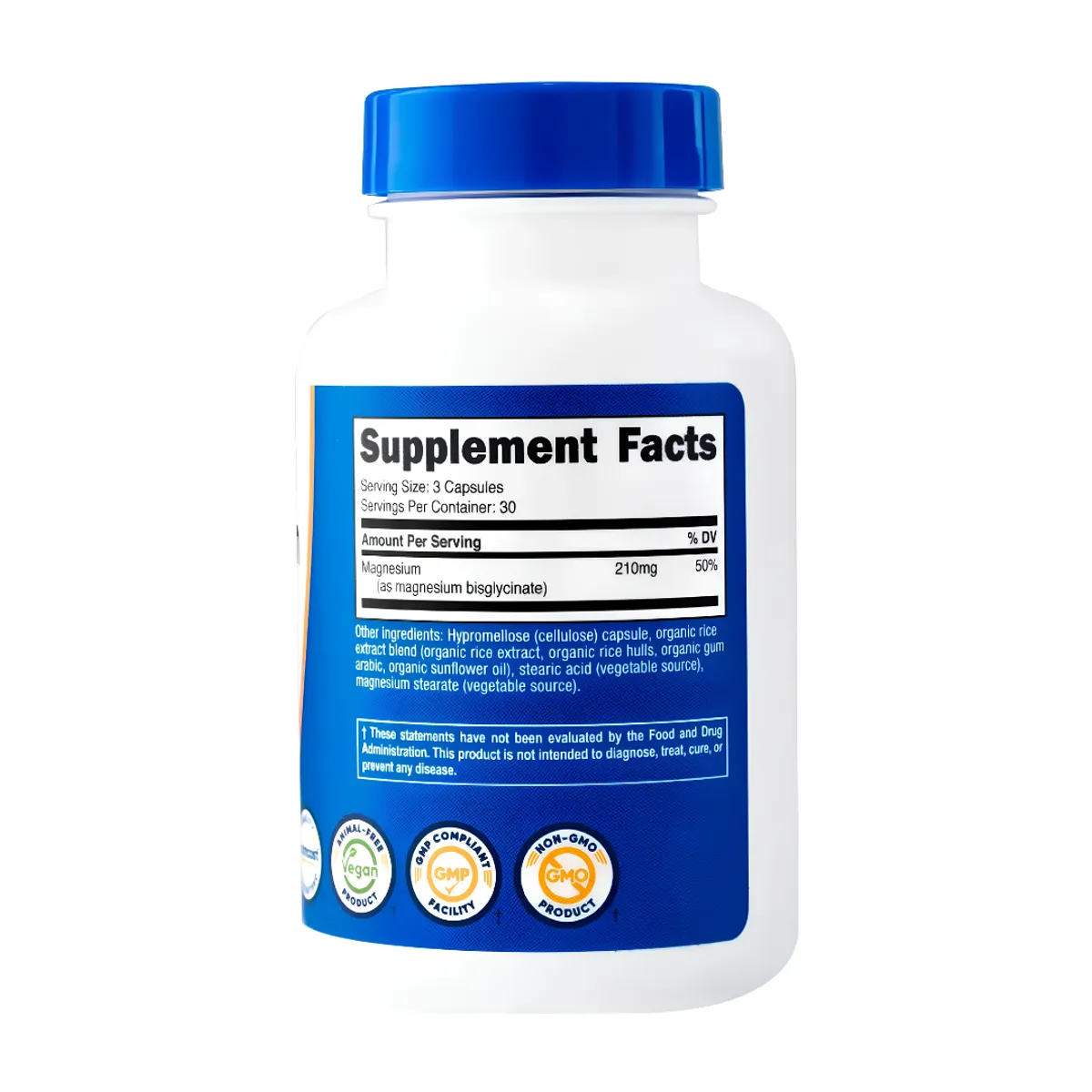 GLICINATO DE MAGNESIO NUTRICOST 210 MG - 90 CAPSULAS - 2