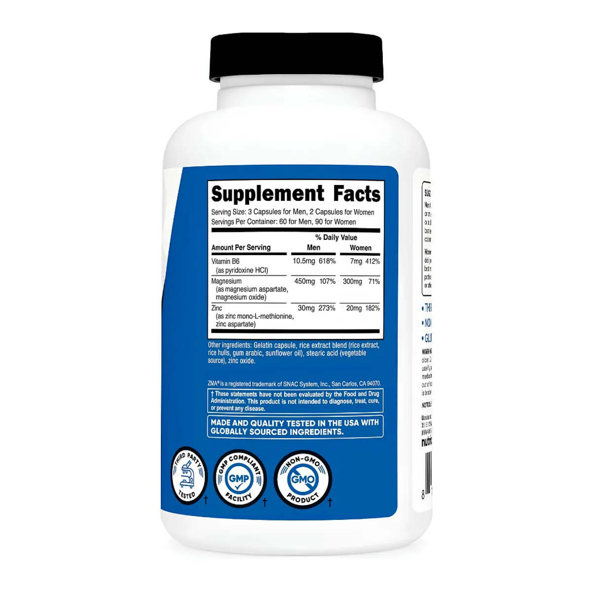 ZMA NUTRICOST 180 CAPSULAS - ANABOLIC MINERAL SUPPORT - 2
