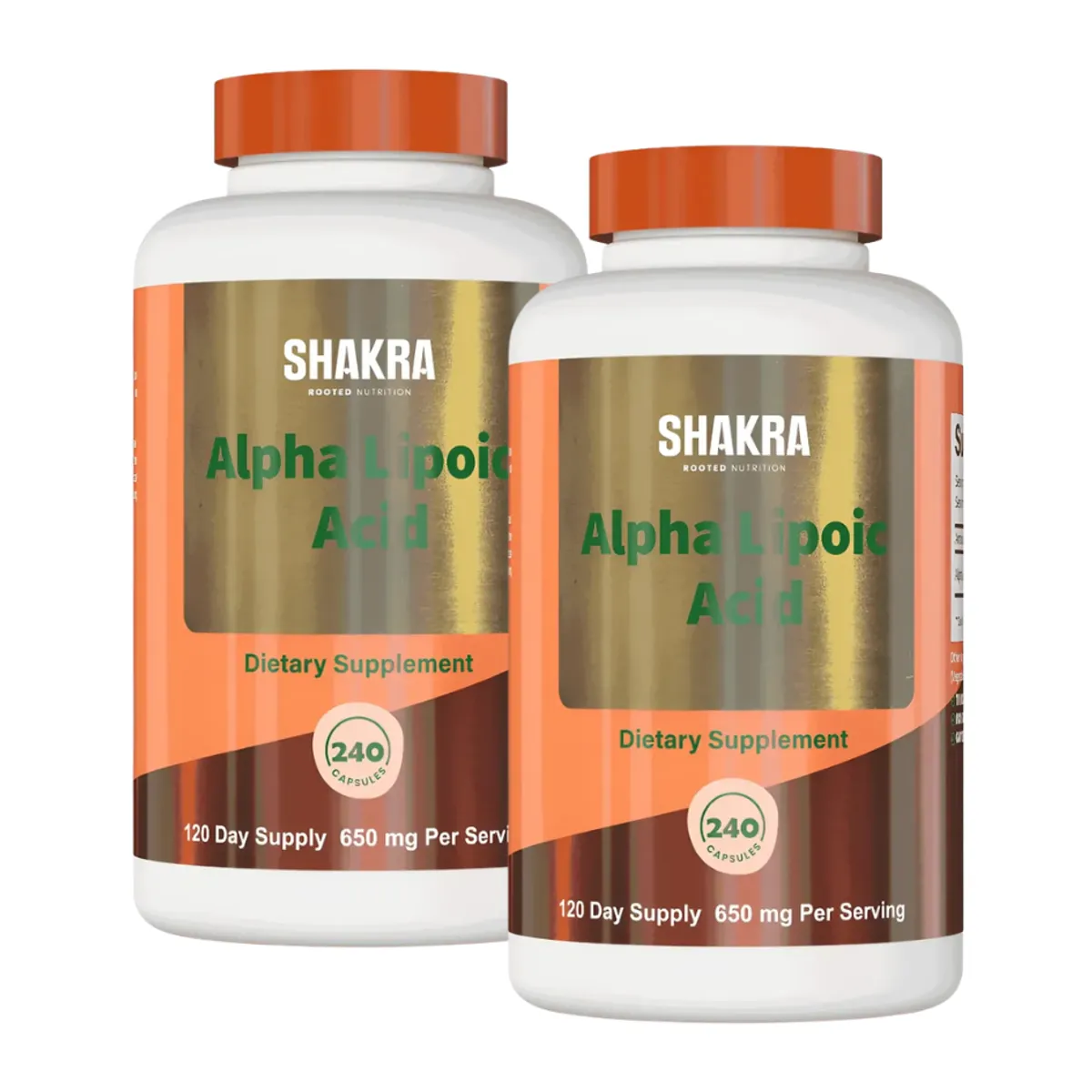 PACK X 02 - ALPHA LIPOIC ACID SHAKRA 650 MG - 240 CÁPSULAS - 1