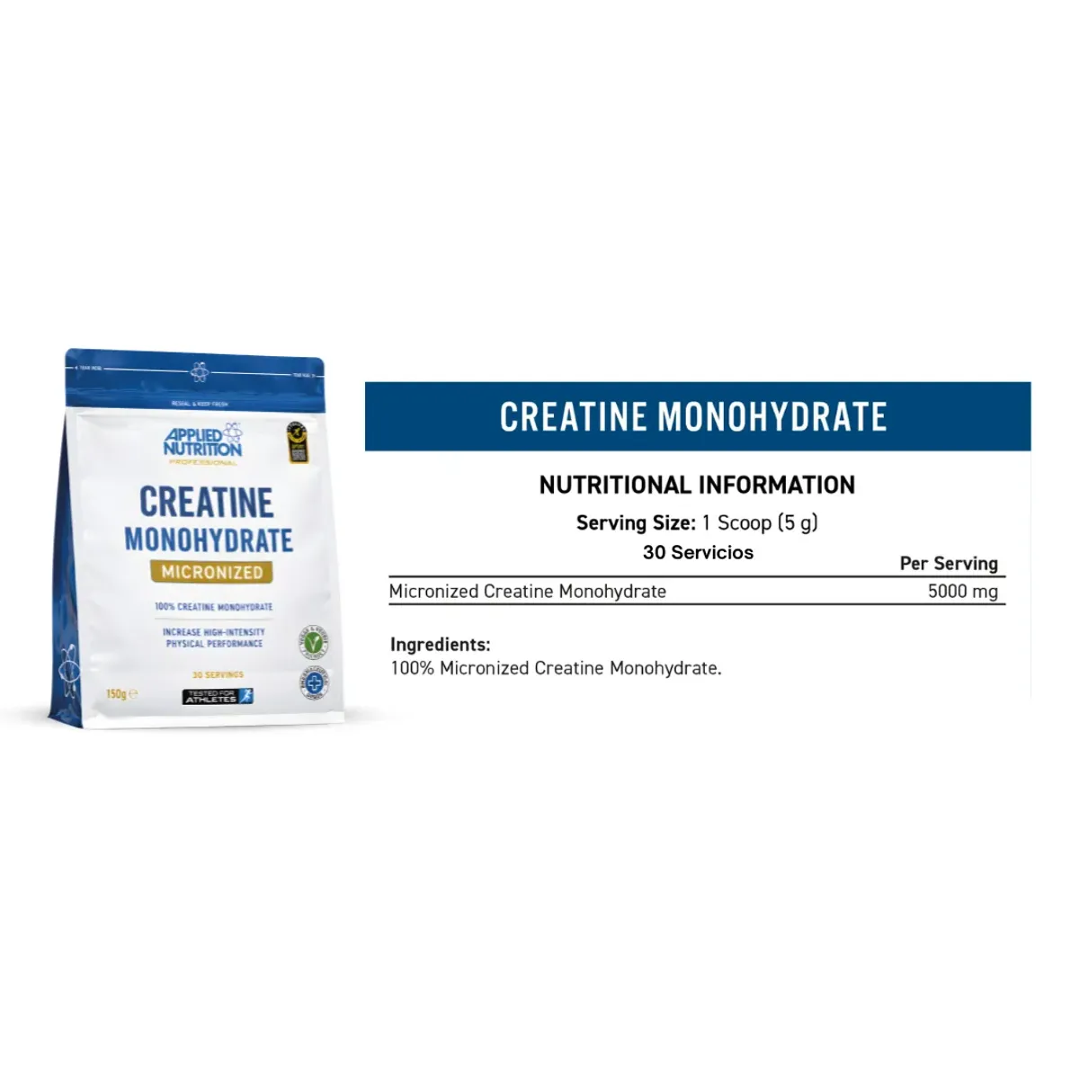 PROTEINA WHEY PRO 1 KG - CHOCOLATE + CREATINA APPLIED NUTRITION 150 G - 3