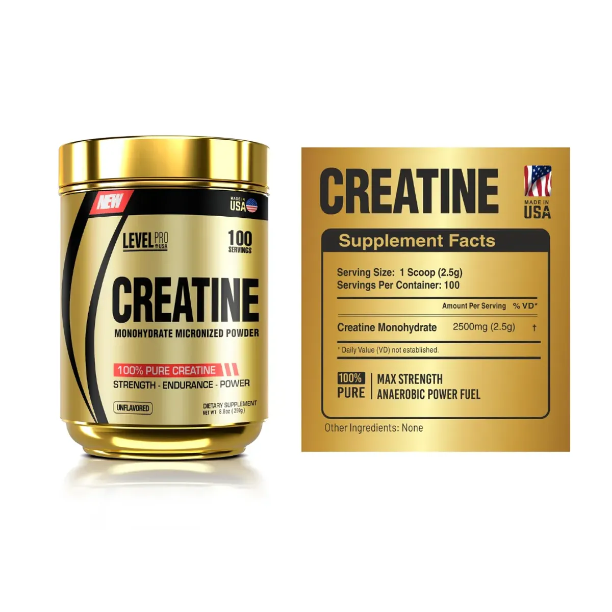 PROTEINA WHEY PRO 1 KG - VAINILLA + CREATINA LEVEL PRO 250 G - 3