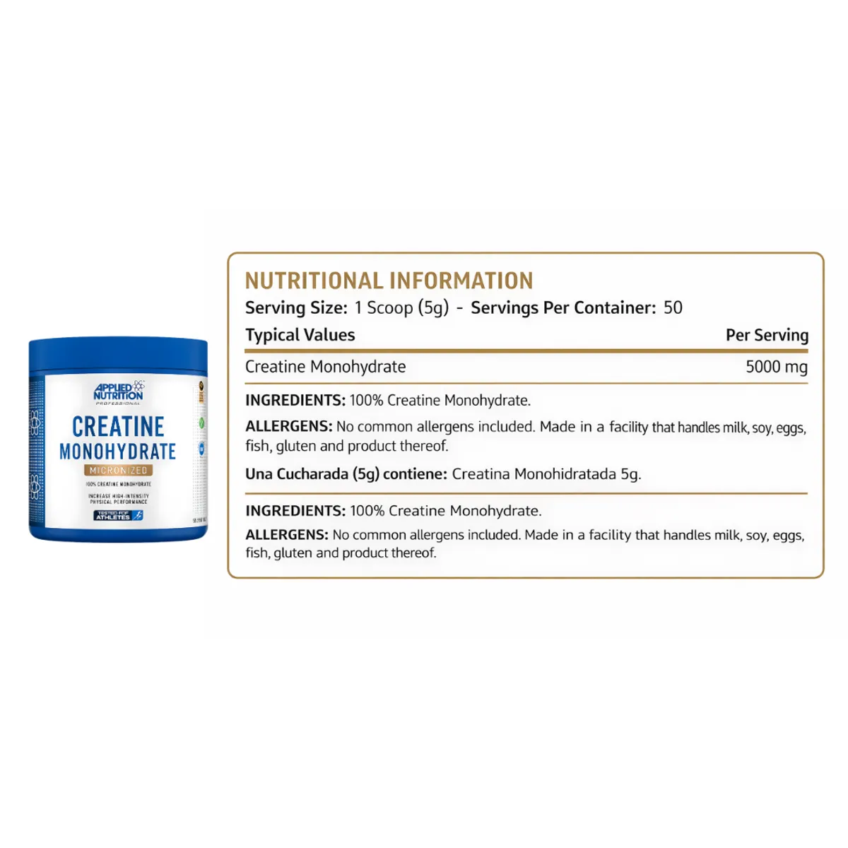 PROTEINA ISO WHEY 90 1 KG - VAINILLA + CREATINA APPLIED NUTRITION 250 G - 3