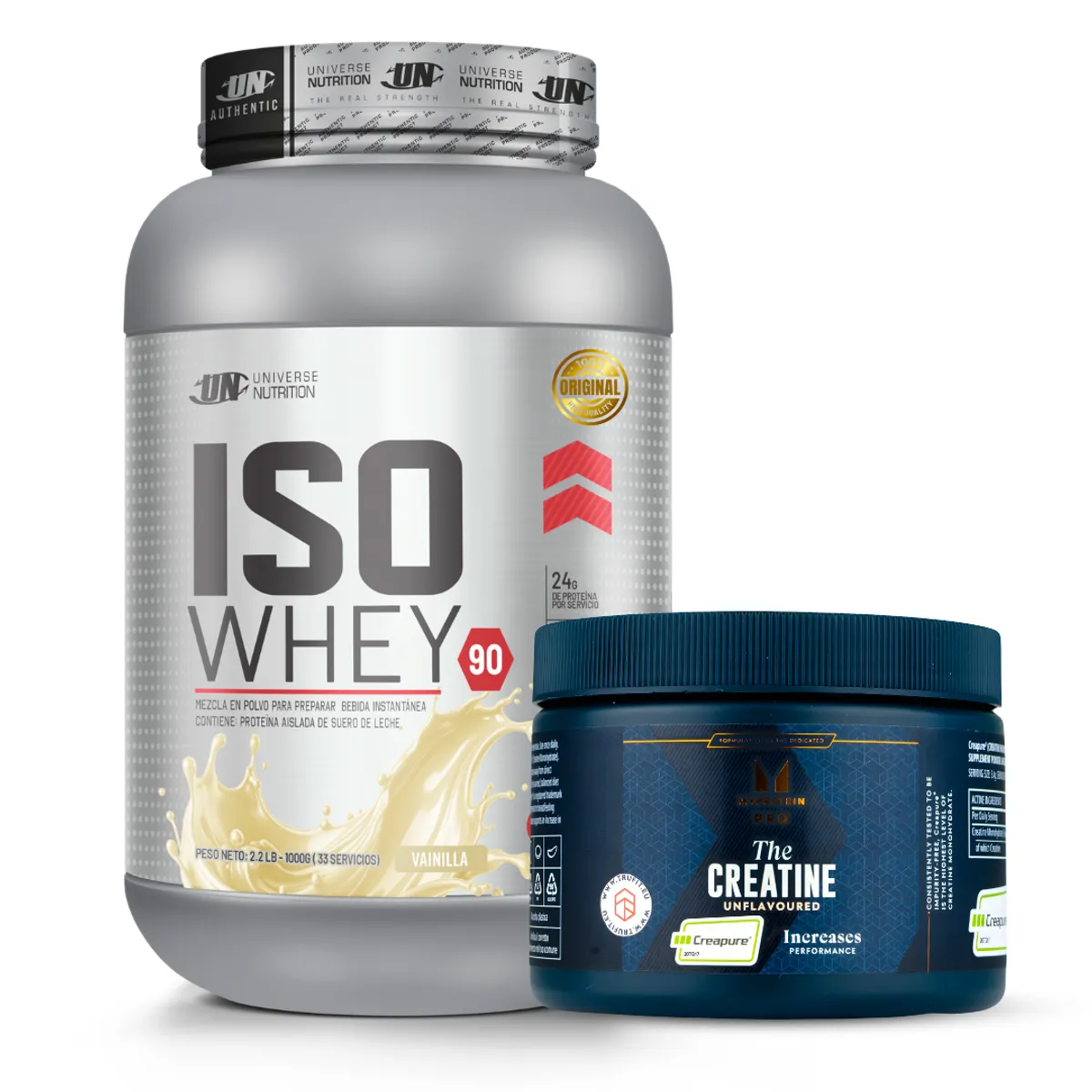 PROTEINA ISO WHEY 90 1 KG - VAINILLA + CREAPURE MYPROTEIN 250 G - 1