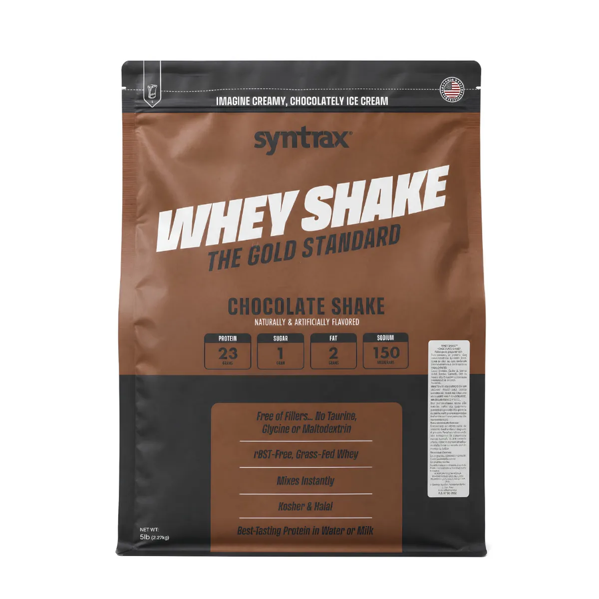 PROTEINA WHEY SHAKE 5 LB - SYNTRAX - CHOCOLATE SHAKE - 1