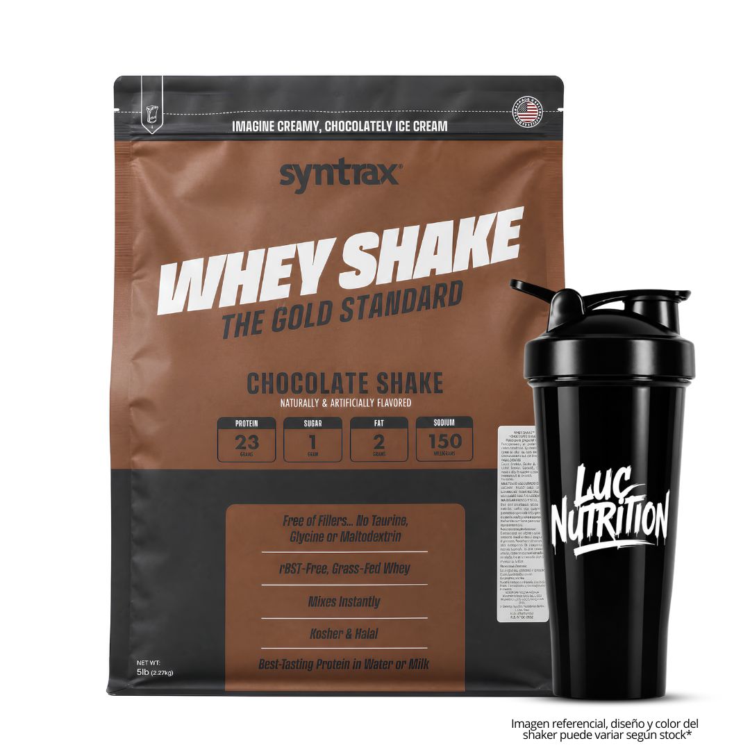 PROTEINA WHEY SHAKE 5 LB SYNTRAX - CHOCOLATE SHAKE + SHAKER - 1