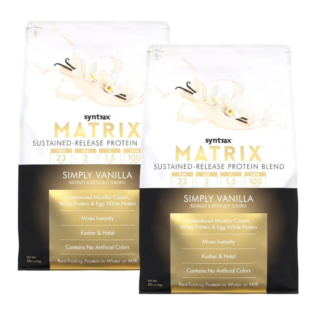 PACK X 02 - PROTEINA MATRIX 5 LB SYNTRAX - VAINILLA - 1