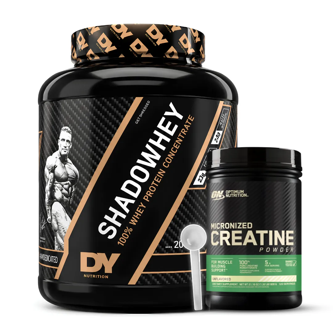 PROTEINA SHADOWHEY 2 KG - CHOCOLATE + CREATINA OPTIMUM NUTRITION 600 G + SCOOP - 1