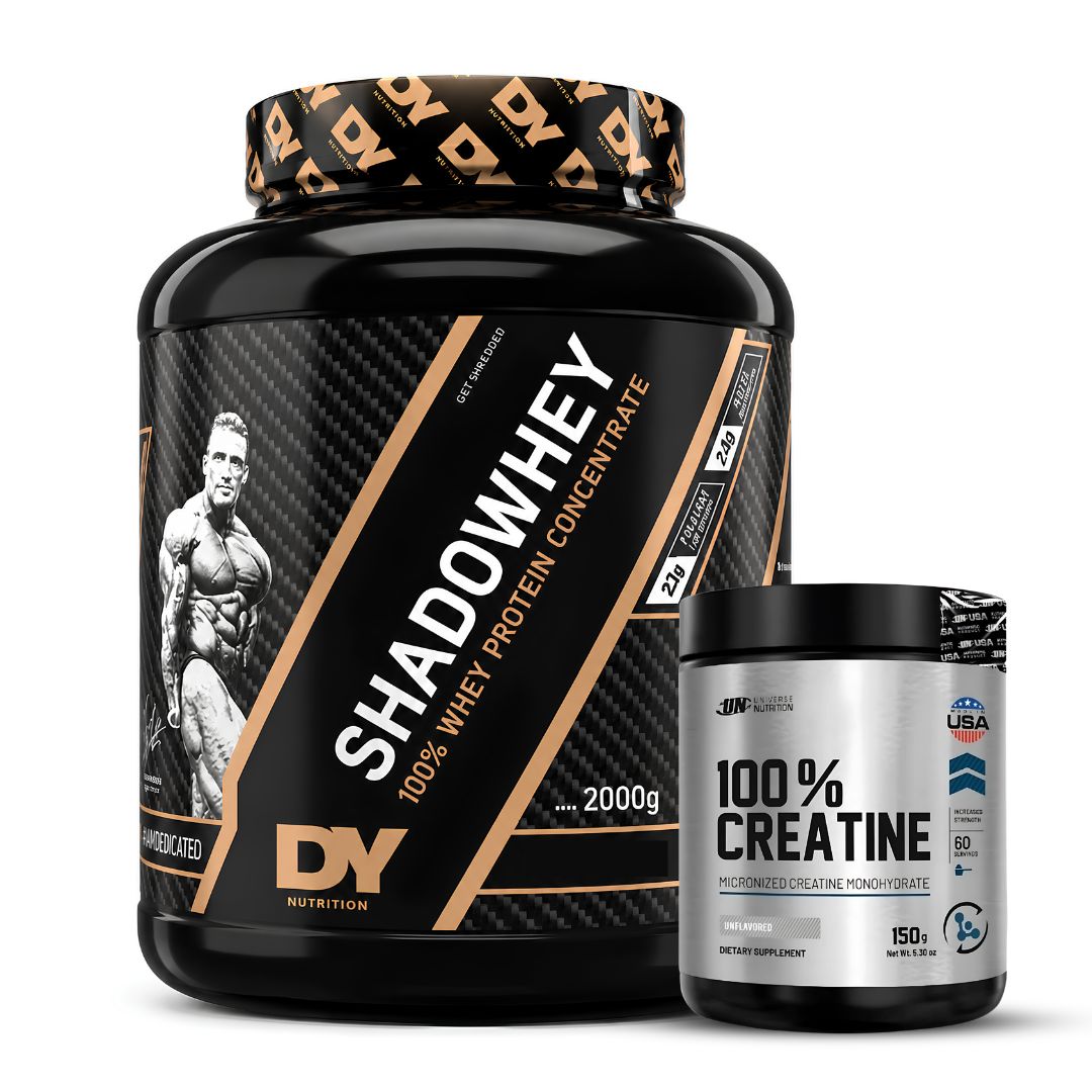 PROTEINA SHADOWHEY 2 KG - CHOCOLATE + CREATINA UNIVERSE NUTRITION 150 G - 1