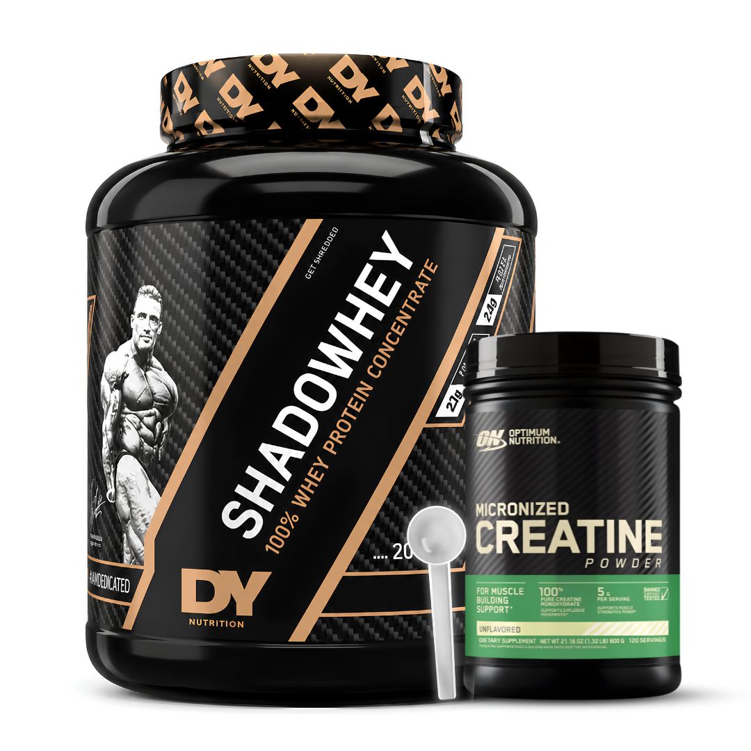 PROTEINA SHADOWHEY 2 KG - VAINILLA + CREATINA OPTIMUM NUTRITION 600 G + SCOOP - 1