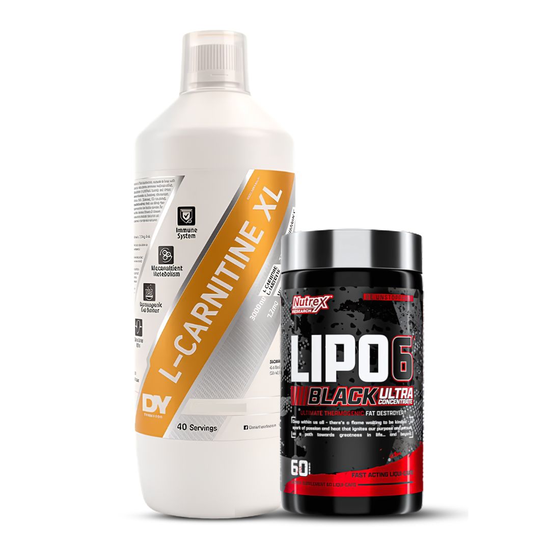 L-CARNITINA XL DORIAN YATES 40 SERVICIOS 1 LITRO - SOUR CHERRY + LIPO 6 BLACK UC - 60 CAPSULAS - 1