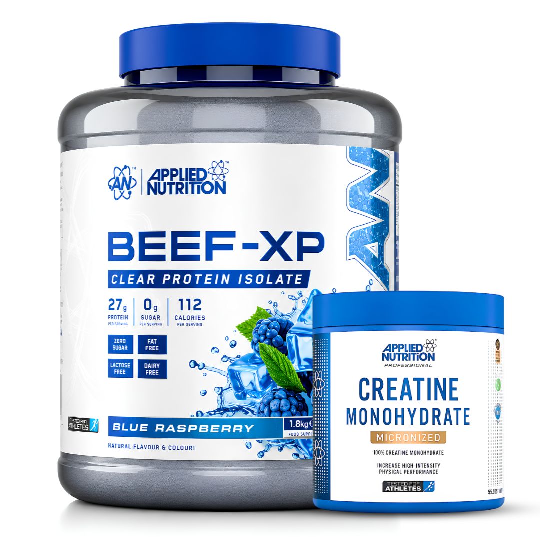 PROTEINA DE CARNE BEEF XP 1.8 KG - BLUE RASPBERRY + CREATINA APPLIED NUTRITION 250 G - 1