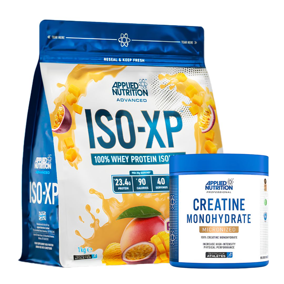 PROTEINA ISO XP 1 KG - MANGO Y PASSION FRUIT + CREATINA APPLIED NUTRITION 250 G - 1