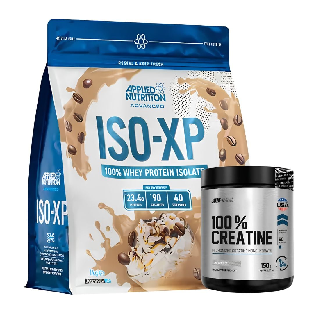 PROTEINA ISO XP 1 KG - CAFÉ LATTE + CREATINA UNIVERSE NUTRITION 150 G - 1