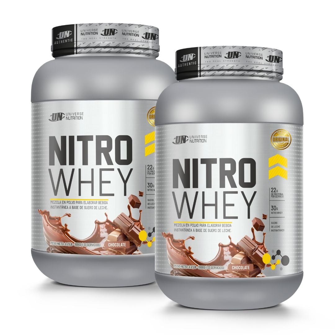 PACK X 02 - PROTEINA NITRO WHEY 1 KG - CHOCOLATE - 1