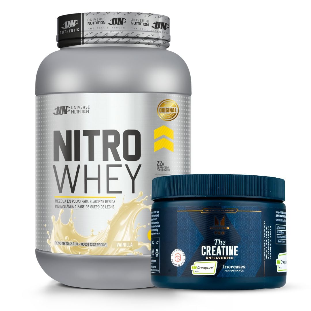 PROTEINA NITRO WHEY 1 KG - VAINILLA + CREAPURE MYPROTEIN 250 G - 1