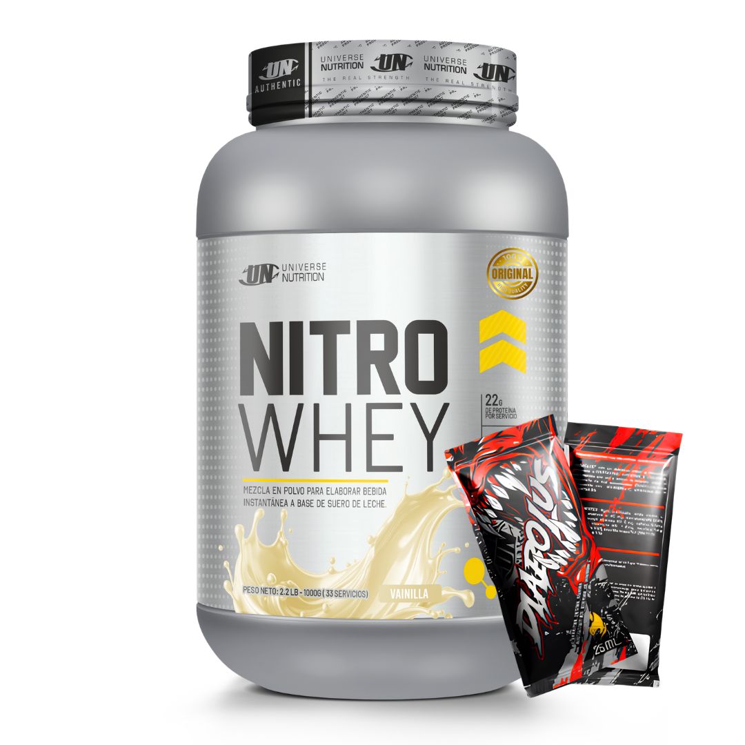 PROTEINA NITRO WHEY 1 KG - VAINILLA + 2 SACHET DIABOLUS - 1