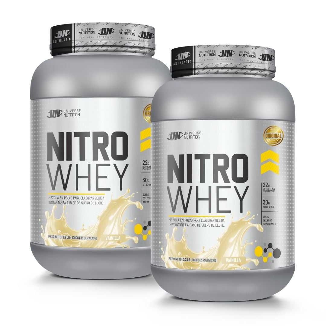 PACK X 02 - PROTEINA NITRO WHEY 1 KG - VAINILLA - 1