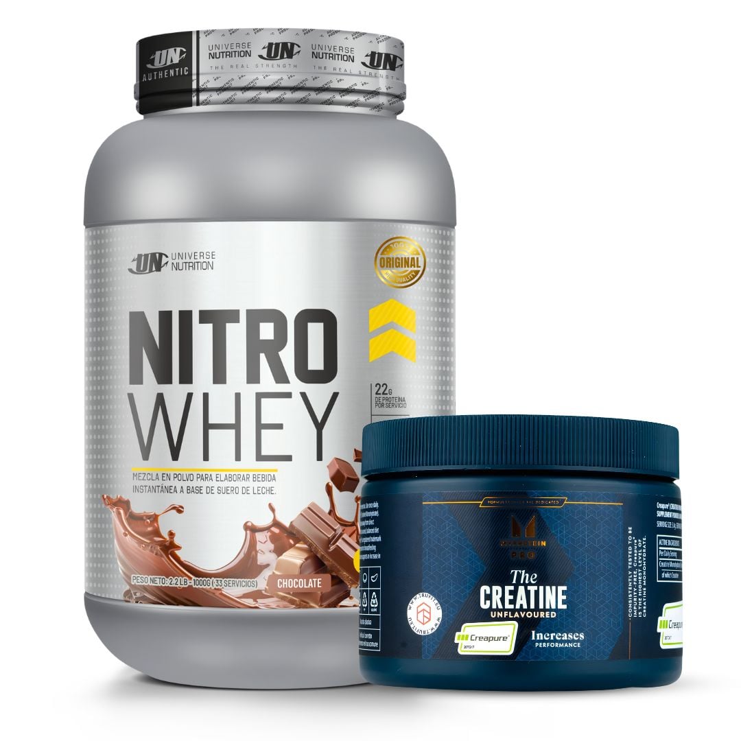 PROTEINA NITRO WHEY 1 KG - CHOCOLATE + CREAPURE MYPROTEIN 250 G - 1
