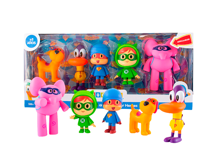 SET DE FIGURAS SEMIARTICULABLES POCOYO POCOYOM-5 - 3