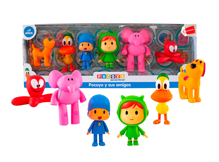 SET DE FIGURAS SEMIARTICULABLES POCOYO POCOYOM-6 - 1