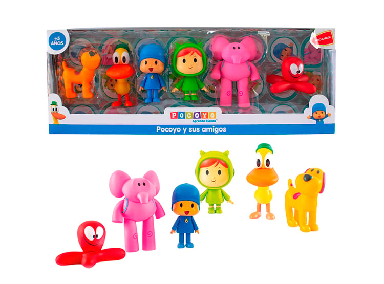 SET DE FIGURAS SEMIARTICULABLES POCOYO POCOYOM-6 - 2